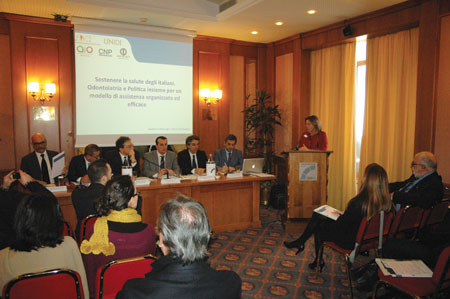 L'intervento tenuto dal neo Ministro Beatrice Lorenzin all'incontro promosso dal Tavolo del dentale lo scorso febbraio a Roma.